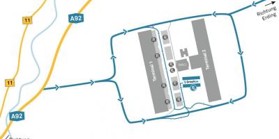 Lotnisko w Monachium mapa wypożyczalni samochodów 
