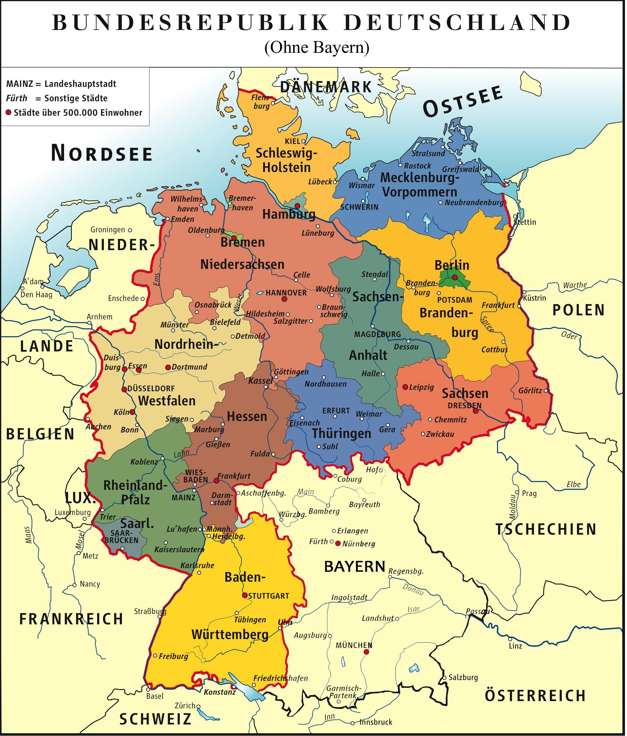 Niemiec bawaria mapa Hammelburg w
