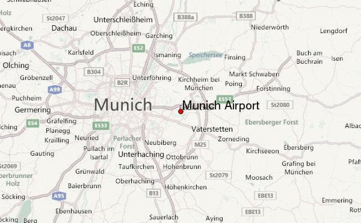 mapa Monachium i okolic