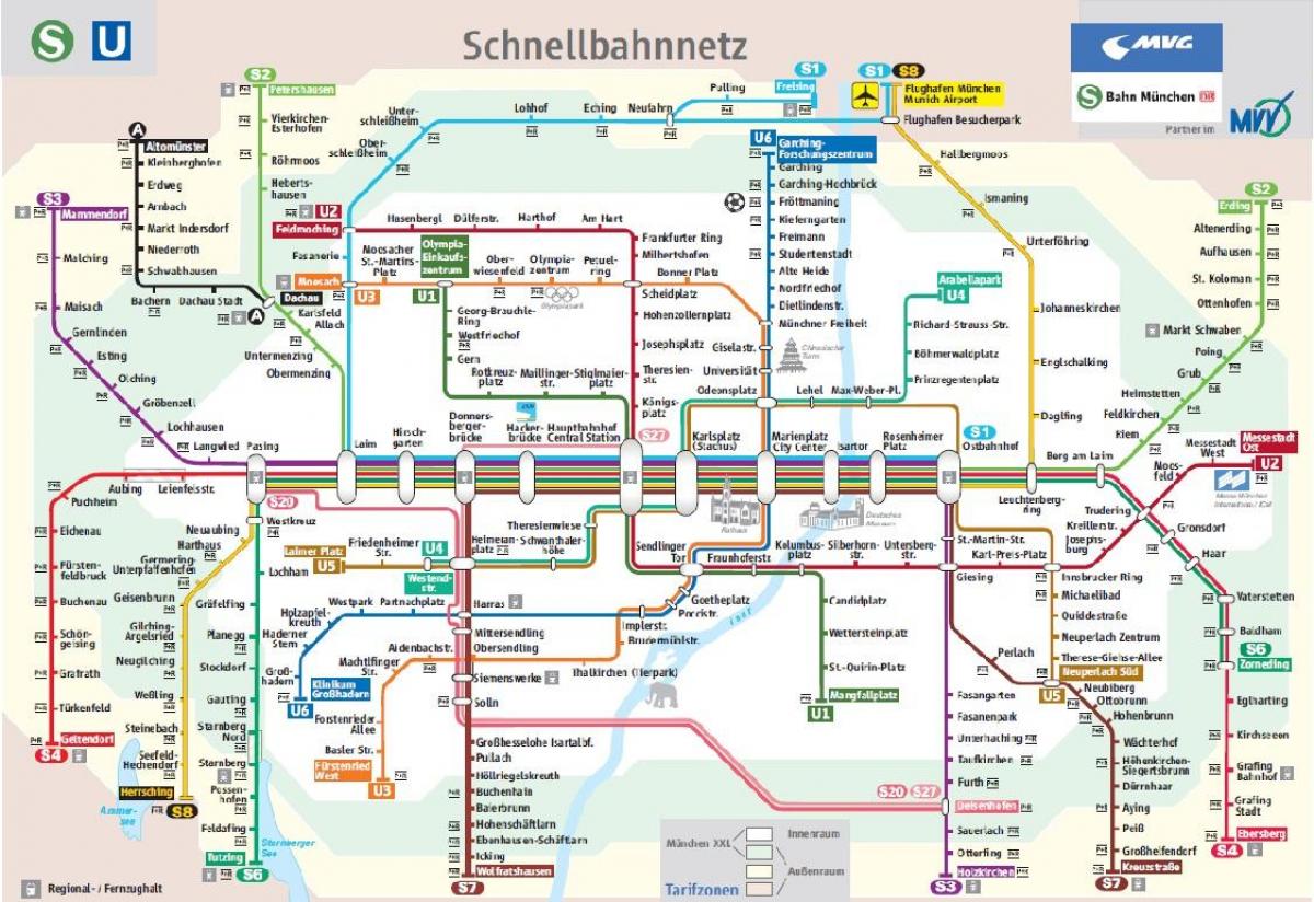 Monachium dworzec C1 mapie