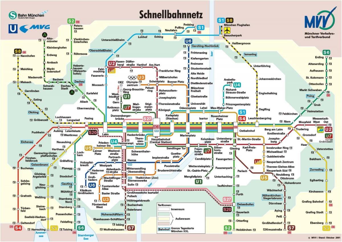 dworzec kolejowy w Monachium mapie