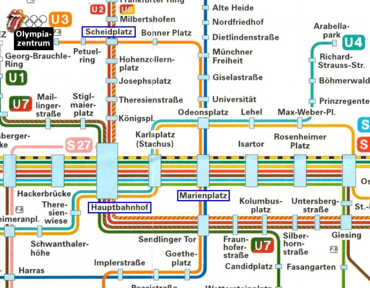 Mapa Monachium-hauptbahnhof