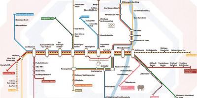 Mapa Monachium ogródek piwny
