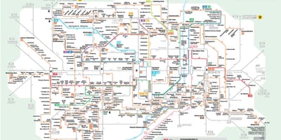 Mapa Monachium autobusem