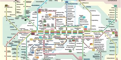 Dworzec kolejowy w Monachium mapie