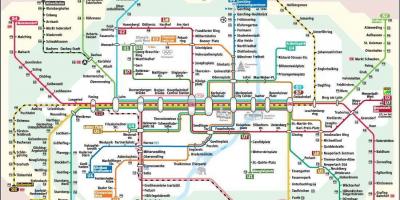 Metro w Monachium mapa
