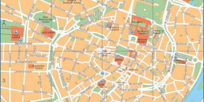 Mapa ulic Monachium, Niemcy