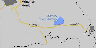 Mapa ofmunich jezior 