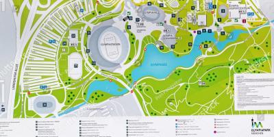 Mapa Monachium Olympic park